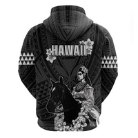 Hawaii King Kamehameha Day Parade Hoodie With Pa'u Riders Plumeria Kakau Tribal Pattern LT05 - Polynesian Pride