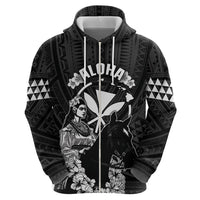 Hawaii King Kamehameha Day Parade Hoodie With Pa'u Riders Plumeria Kakau Tribal Pattern LT05 - Polynesian Pride