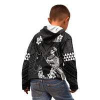 Hawaii King Kamehameha Day Parade Kid Hoodie With Pa'u Riders Plumeria Kakau Tribal Pattern LT05 - Polynesian Pride