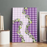 Violet Hawaii Palaka Canvas Wall Art Maile Pikake Honohono Orchid Lei