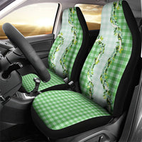 Green Hawaii Palaka Car Seat Cover Maile Pikake Honohono Orchid Lei LT05 - Polynesian Pride