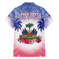 Personalised Haiti Independence Day Family Matching Long Sleeve Bodycon Dress and Hawaiian Shirt Neg Maron Polynesian Style LT05 - Polynesian Pride
