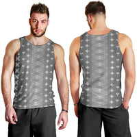 Black Samoa Malu Tattoo Inspired Men Tank Top - Polynesian Pride