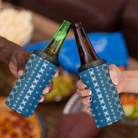 Blue Samoa Malu Tattoo Inspired 4 in 1 Can Cooler Tumbler - Polynesian Pride
