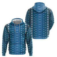 Blue Samoa Malu Tattoo Inspired Zip Hoodie - Polynesian Pride