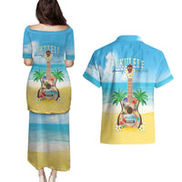 Hawaiian Ukulele Couples Matching Puletasi and Hawaiian Shirt Sound Of Happiness LT05 - Polynesian Pride