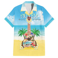 Hawaiian Ukulele Family Matching Summer Maxi Dress and Hawaiian Shirt Sound Of Happiness LT05 Dad's Shirt - Short Sleeve Colorful - Polynesian Pride