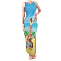 Hawaiian Ukulele Family Matching Tank Maxi Dress and Hawaiian Shirt Sound Of Happiness LT05 Mom's Dress Colorful - Polynesian Pride