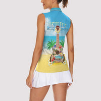 Hawaiian Ukulele Women Sleeveless Polo Shirt Sound Of Happiness LT05 - Polynesian Pride