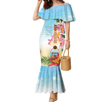 National Ukulele Day Family Matching Mermaid Dress and Hawaiian Shirt Tropical Vibe LT05 Mom's Dress Colorful - Polynesian Pride