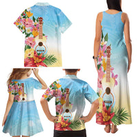 National Ukulele Day Family Matching Tank Maxi Dress and Hawaiian Shirt Tropical Vibe LT05 - Polynesian Pride