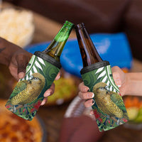 New Zealand Kea Bird 4 in 1 Can Cooler Tumbler With Maori Koru Fern LT05 - Polynesian Pride
