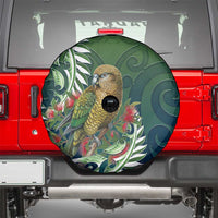 New Zealand Kea Bird Spare Tire Cover With Maori Koru Fern LT05 - Polynesian Pride