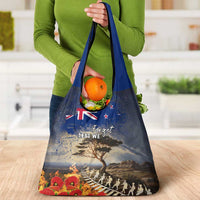 New Zealand ANZAC Day Grocery Bag The Lonesome Pine With Soldier Fern LT05 - Polynesian Pride