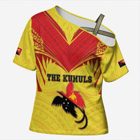 Papua New Guinea Rugby Custom Cross Shoulder Shirt Kumuls Heritage
