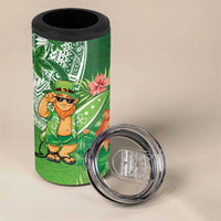 Aloha Hawaii St Patrick's Day 4 in 1 Can Cooler Tumbler Polynesian Style