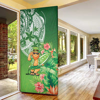 Aloha Hawaii St Patrick's Day Door Cover Polynesian Style