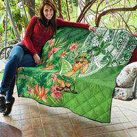 Aloha Hawaii St Patrick's Day Quilt Polynesian Style