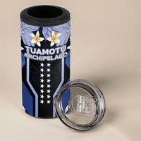 French Polynesia Tuamotu Archipelago 4 in 1 Can Cooler Tumbler Polynesian Pattern Unique Style