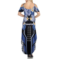 French Polynesia Tuamotu Archipelago Family Matching Summer Maxi Dress and Hawaiian Shirt Polynesian Pattern Unique Style