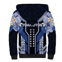 French Polynesia Tuamotu Archipelago Sherpa Hoodie Polynesian Pattern Unique Style