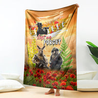 Australia And New Zealand ANZAC Day Blanket Kangaroo And Kiwi Bird Soldiers Lest We Forget LT05 - Polynesian Pride