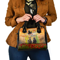 Australia And New Zealand ANZAC Day Shoulder Handbag Kangaroo And Kiwi Bird Soldiers Lest We Forget LT05 - Polynesian Pride