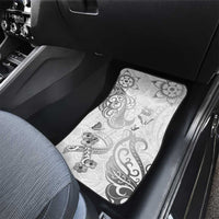 Brain Cancer Awareness Car Mats Ribbon Polynesian Pattern