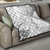 Brain Cancer Awareness Quilt Ribbon Polynesian Pattern