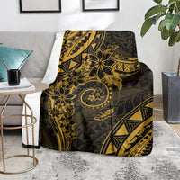 Polynesian Sunset Plumeria Blanket Gold Polynesian Tattoo