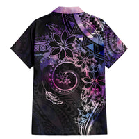 Polynesian Sunset Plumeria Family Matching Mermaid Dress and Hawaiian Shirt Galaxy Polynesian Tattoo LT05 - Polynesian Pride