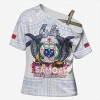 Samoa Independence Day Cross Shoulder Shirt Samoa United For A New Beginning