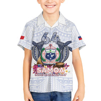 Samoa Independence Day Family Matching Off Shoulder Maxi Dress and Hawaiian Shirt Samoa United For A New Beginning