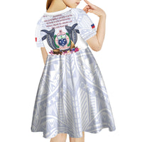 Samoa Independence Day Kid Short Sleeve Dress Samoa United For A New Beginning