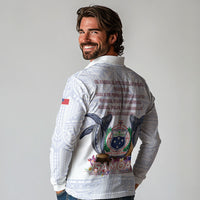 Samoa Independence Day Long Sleeve Polo Shirt Samoa United For A New Beginning