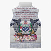 Samoa Independence Day Sleeveless Puffer Jacket Samoa United For A New Beginning