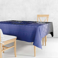 Fiji Drua Tablecloth Fijian Tapa Pattern