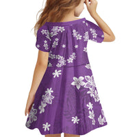 Hawaii Monstera Deliciosa Family Matching Puletasi and Hawaiian Shirt Purple Plumeria Polynesian Pattern LT05 - Polynesian Pride