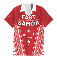 Samoa FAST Family Matching Mermaid Dress and Hawaiian Shirt Forever Proud Samoan Tribal Pattern LT05 Dad's Shirt - Short Sleeve Red - Polynesian Pride