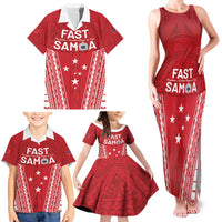 Samoa FAST Family Matching Tank Maxi Dress and Hawaiian Shirt Forever Proud Samoan Tribal Pattern LT05 - Polynesian Pride