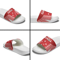 Samoa FAST Slide Sandals Forever Proud Samoan Tribal Pattern - Polynesian Pride