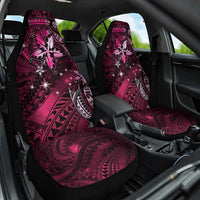 Hawaii Makahiki Season Car Seat Cover Floral Tribal Tattoo Pink Galaxy LT05 One Size Pink - Polynesian Pride