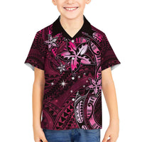 Hawaii Makahiki Season Hawaiian Shirt Floral Tribal Tattoo Pink Galaxy LT05 - Polynesian Pride