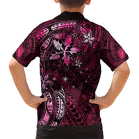 Hawaii Makahiki Season Hawaiian Shirt Floral Tribal Tattoo Pink Galaxy LT05 - Polynesian Pride