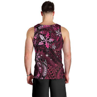 Hawaii Makahiki Season Men Tank Top Floral Tribal Tattoo Pink Galaxy LT05 - Polynesian Pride