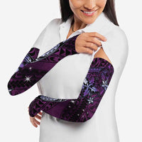 Hawaii Makahiki Season Arm Sleeves Floral Tribal Tattoo Purple Galaxy LT05 - Polynesian Pride