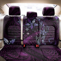 Hawaii Makahiki Season Back Car Seat Cover Floral Tribal Tattoo Purple Galaxy LT05 - Polynesian Pride