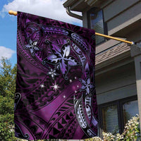 Hawaii Makahiki Season Garden Flag Floral Tribal Tattoo Purple Galaxy LT05 - Polynesian Pride
