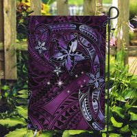 Hawaii Makahiki Season Garden Flag Floral Tribal Tattoo Purple Galaxy LT05 Garden Flag Purple - Polynesian Pride