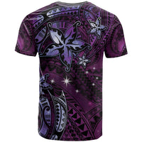 Hawaii Makahiki Season T Shirt Floral Tribal Tattoo Purple Galaxy LT05 - Polynesian Pride